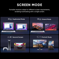 Monitor Portátil de 14 Pulgadas 4K IPS, Delgado y Ligero, DCI-P3 100% Color, Doble USB C HD, Pantalla para Juegos con Altavoz, para Viajes y Portátiles