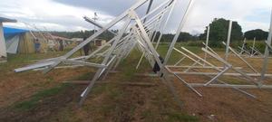 Système de montage au sol pour panneaux solaires réglable avec <span class=keywords><strong>poteau</strong></span> en acier, structure de pieux pour modules photovoltaïques, système de montage pour panneaux solaires - Product Image 2