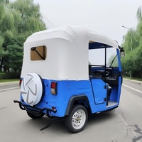 Venta Especial: Vehículo Eléctrico Tuk Tuk de 3 Ruedas, 4 Pasajeros, 4500w, 150km de Autonomía, Triciclo Eléctrico para Adultos con Techo Blando
