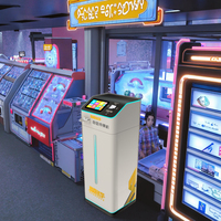Dernière machine de remboursement de loterie d'arcade Funova P08A en métal durable, dépôteur de billets/jetons en libre-service pour centre de divertissement et de jeux