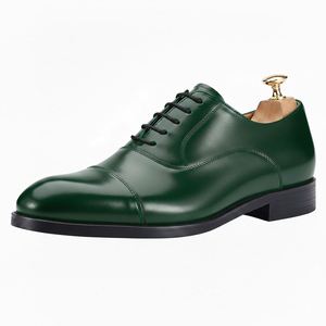 Nouvelles Chaussures Homme en Cuir Véritable à Lacets, Bout Pointu et Ouvert, Couleur Marron Foncé, Idéales pour le Bureau et la Carrière, Dernière Collection 2026 - Product Image 4