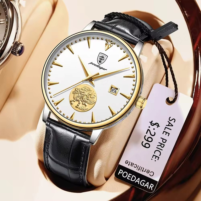 151 Mechanical Men Watch Tourbillon Leather Waterproof Calendar Business Male Clock Brand Luxury Men's Watches