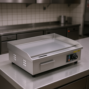 Plancha Eléctrica Comercial Vevor de 21 x 11.8 Pulgadas, Plancha de Acero Inoxidable para Mostrador, 1750W, Control de Temperatura Ajustable - Product Image 2