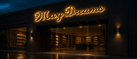Enseigne lumineuse 3D personnalisée à LED rétroéclairée, lettres en métal, logo illuminé pour extérieur, bâtiment commercial, bar, devanture de magasin, mur