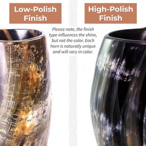 Handmade Viking <b>Drinking</b> Horn With <b>Stand</b> Natural Ox Horn Mug for Beer Wine Medieval Party Gift Item - Product Image 2