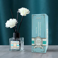 Diffuseur d'huiles essentielles pour la maison et l'hôtel, longue durée, écologique, sans BPA, ensemble de diffuseur à roseaux, bouteille en verre, bâtonnets en fibre, aromathérapie, air