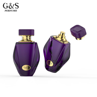 Fabrication vente en gros 30ml 50ml 100ml Elegent bouteille de parfum de luxe transparente vide avec logo personnalisé