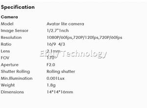 CADDX WALKSNAIL <span class=keywords><strong>AVATAR</strong></span> MINI 1S Ensemble de transmission vidéo numérique <span class=keywords><strong>Avatar</strong></span> léger 6.8g - Product Image 5