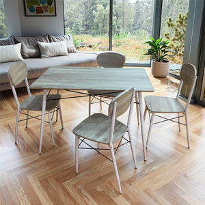 Modern 4-<strong>Chair</strong> Farmhouse Eco-friendly Foldable Dining Room Set Dining <strong>Table</strong> <strong>and</strong> <strong>Chairs</strong> <strong>for</strong> <strong>Sale</strong> - Product Image 3