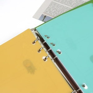 A5 B5 <strong>A4</strong> Colorful Plastic Index Pages Plate for Protecting Inner Paper Spacer <strong>Planner</strong> Filofax Organizer Tab Dividers - Product Image 4
