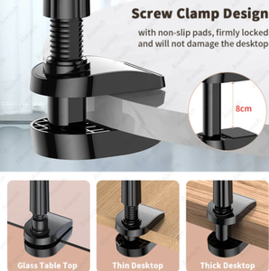 Support de montage de tablette à col de cygne pour support de téléphone de bureau de <span class=keywords><strong>lit</strong></span> support de tablette à pince à bras Long Flexible pour iPad Samsung Xiaomi 4.7-<span class=keywords><strong>11</strong></span> pouces - Product Image 4