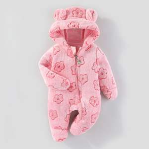Ropa de Bebé Recién Nacido para Invierno Mamelucos Cálidos para Niños y Niñas Pequeños Monos Gruesos de Terciopelo de Manga Larga Pijamas Suaves para Bebé - Product Image 3