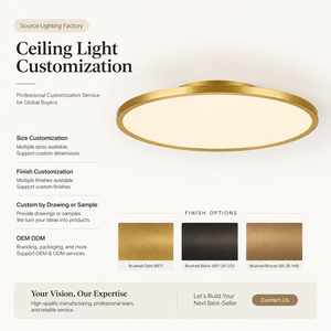 Plafonnier LED minimaliste moderne, diffuseur rond en acrylique, lampe à montage en surface, éclairage personnalisé OEM ODM, usine d'éclairage - Product Image 4