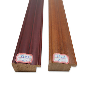 Wood Trim Strip 8543 Series R1 C1 Indoor <b>Frame</b> Mouldings Minimalist Design Solid Wood Trim - Product Image 1