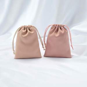 <b>Personal</b> Custom Luxury Velvet Satin Silk Screen Printed Jewelry Perfume Lipstick Packaging <b>Bags</b> Drawstring Pouch <b>Gift</b> - Product Image 4
