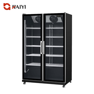 Refrigerador Comercial de Doble Puerta para Exhibición de Bebidas, Puertas de Vidrio, Estantes Ajustables, Refrigerador para Exhibición de Bebidas - Product Image 1