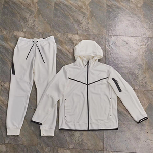 Atacado Moda Homens Nocta Hoodie Suit Personalizado 1.1 Logotipo Zip Homem Fitness Fleeces Sweatsuit Poliéster Boy Men Tech Fleece Tricô - Product Image 4