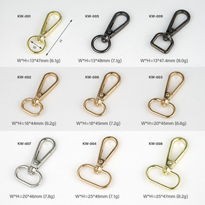 Mousqueton pivotant en métal doré de la <span class=keywords><strong>meilleure</strong></span> qualité, anneau en D, accessoires en alliage de zinc de haute qualité, matériel <span class=keywords><strong>pour</strong></span> sacs et sacs à main - Product Image 5