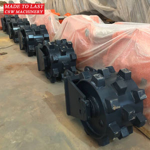 Roue de compacteur d'excavatrice de 12 à 16 tonnes pour plaque de compactage Sumitomo SH120 Roue de dragage compacte directe d'usine - Product Image 3