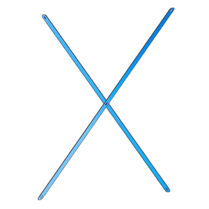 ระบบ Fami Ar Stiffening Cross L850 H1510 สีน้ำเงิน Ral5012 พร้อมขายึด - Product Image 3