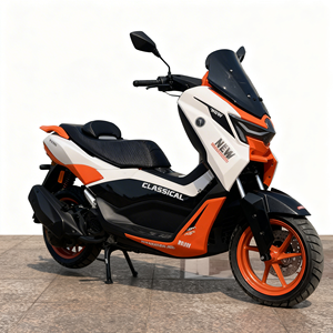 HAOXIN NMAX 150CC <span class=keywords><strong>Scooter</strong></span> à <span class=keywords><strong>essence</strong></span> monocylindre 4 temps refroidi par air en aluminium, moto haute performance, 95 km/h, réservoir de carburant de 10 L - Product Image 2