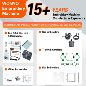Oferta de 1 <span class=keywords><strong>A</strong></span>ño de Garantí<span class=keywords><strong>a</strong></span> Gratuita, Máquina de Bordar WONYO de 1 Cabezal con Software de <span class=keywords><strong>Bordado</strong></span>, Soporte para <span class=keywords><strong>Bordado</strong></span> Digital Directo desde Fotos - Product Image 3