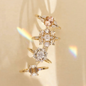 Custom Jewelry Luxury 925 Sterling Sliver VVS Moissanite <b>Ring</b> Flower Shaped <b>Gold</b> Plated Engagement Fine <b>Ring</b> for Women <b>Men</b> - Product Image 4