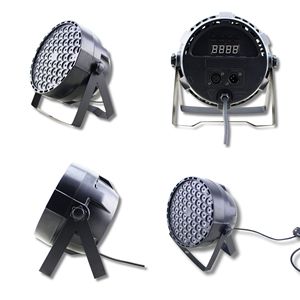 Luz PAR de 54 LED de 3W a todo color con carcasa de plástico RGB para iluminación de escenarios, bares, bodas y actuaciones. - Product Image 1