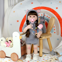 Lifereborn 22 ''beauté enfant en bas âge poupées Silicone peluches grande fille poupées bébés Renorn bébé poupées à vendre