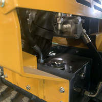 Mini-dumper sur chenilles YH-1200, camion benne de 1200 kg, machine à déchargement hydraulique autonome pour usage agricole et de jardinage