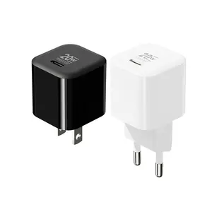 Mini 20W Fast Charging Travel Charger Adapter USB C Phone Charger for iPhone Series Wall Charger