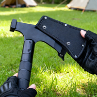 Hache tactique multifonctionnelle personnalisable pour l'extérieur, camping, randonnée, tomahawk industriel, hache tactique de survie