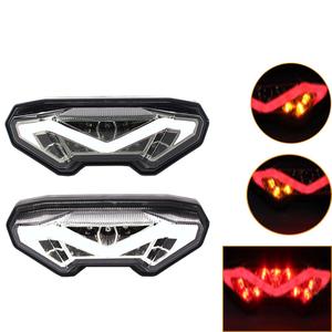 HD Softail 2018-2023 amarillo LED cola y luz de señal de giro para Yamaha 2014 FZ09 2016-motocicletas 12V lámpara de plástico - Product Image 3