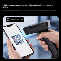 Escáner de Código de Barras Inalámbrico Comet Negro para Supermercados, Logística y Cajas Registradoras, con Escaneo de Códigos QR, Certificado CE, Fácil Operación, en Stock