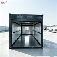 Maison modulaire portable personnalisée JJM, structure en acier, imperméable, conteneur pliable détachable de 20 pieds pour garage automobile