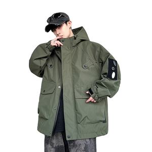 Nueva tendencia de moda <span class=keywords><strong>Outlet</strong></span> chaqueta impermeable para <span class=keywords><strong>hombre</strong></span> cortavientos para nieve Otoño de talla grande chaqueta impermeable a prueba de viento para hombres - Product Image 1