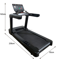 Tapis roulant nordique professionnel pour la forme physique dynamique capacité de 160KG marche facile 160KG tapis roulant écran LED Type de conduite électrique