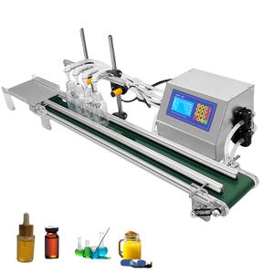 Machine de remplissage de liquides à commande numérique de bureau la plus vendue, 4 buses, pour bouteilles d'eau, de parfum, d'huile, de sauce, de jus - Product Image 1