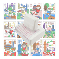 Timbre encreur personnalisé 65*65mm, Timbres culturels et créatifs, Style national chinois distinctif, Cadeau haut de gamme et pratique