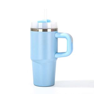 <b>Kids</b> Stainless Steel 14oz Travel Tumbler with Straw Handle Vacuum Insulated Drink Cup - Product Image 4