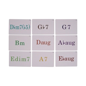 Carte d'accords de <span class=keywords><strong>piano</strong></span> Tableau d'accords de <span class=keywords><strong>piano</strong></span> Tableau des doigts 120pcs Cartes codées en couleur pour débutants en <span class=keywords><strong>piano</strong></span> Apprenants en musique Papier cuivré - Product Image 6