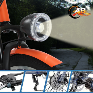 Tricycle 24 pouces en acier au carbone, 3 roues, 7 vitesses, frein à disque avant, panier de chargement arrière, batterie lithium 36V, pour adultes, usage shopping - Product Image 6