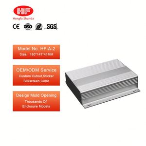 Custom Aluminum Alloy Profile Industrial Control Box IP54 Rated Electrical <b>Enclosure</b> with OEM/ODM Service - Product Image 1