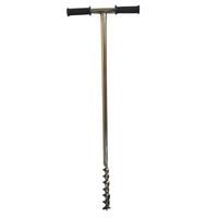 Sonde d'échantillonnage de sol en acier inoxydable, type torsion à poignée en T, outil d'échantillonnage de sol pour les terrains de golf, les pelouses, les jardins, les fermes et l'entretien des plantes