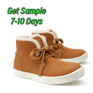 Bottes de travail d'hiver légères personnalisées avec logo 2026, antidérapantes, à tige haute, pour la randonnée et le trekking, chaussures pieds nus - Product Image 1