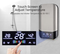 Chauffe-eau électrique instantané mural au design moderne et innovant, sans réservoir