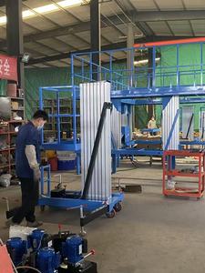 Plataforma de elevación eléctrica de aleación de aluminio de un solo mástil de doble mástil con capacidad de carga de 300kg - Product Image 2