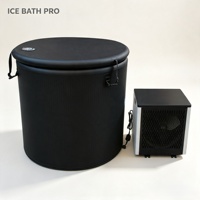 Baignoire portable à paroi souple pour bain froid avec couvercle et refroidisseur, pour la récupération sportive et la thérapie par l'eau froide des athlètes