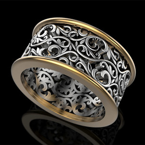 Anello da Uomo Vintage in Lega con Motivo Traforato, Gioiello Creativo in Stile Europeo, Moda per Uso Quotidiano, Idea Regalo - Product Image 2