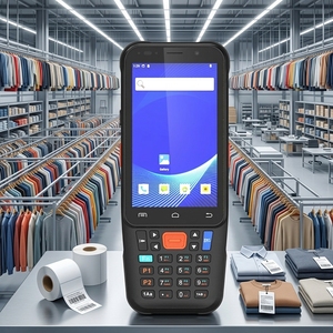 Terminal mobile Android <span class=keywords><strong>15</strong></span> avec scanner de codes-barres 25 degrés pour entrepôt de vêtements - Product Image 1